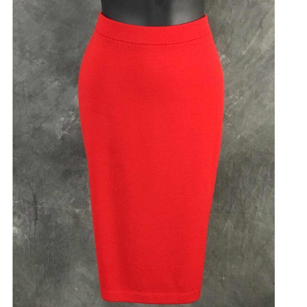 NWT NEW St John collection knit red white blue jacket skirt suit size 4 6 - Picture 8 of 9